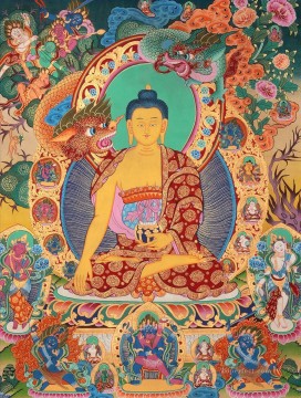 仏教徒 Painting - 仏陀タンカ悪仏教